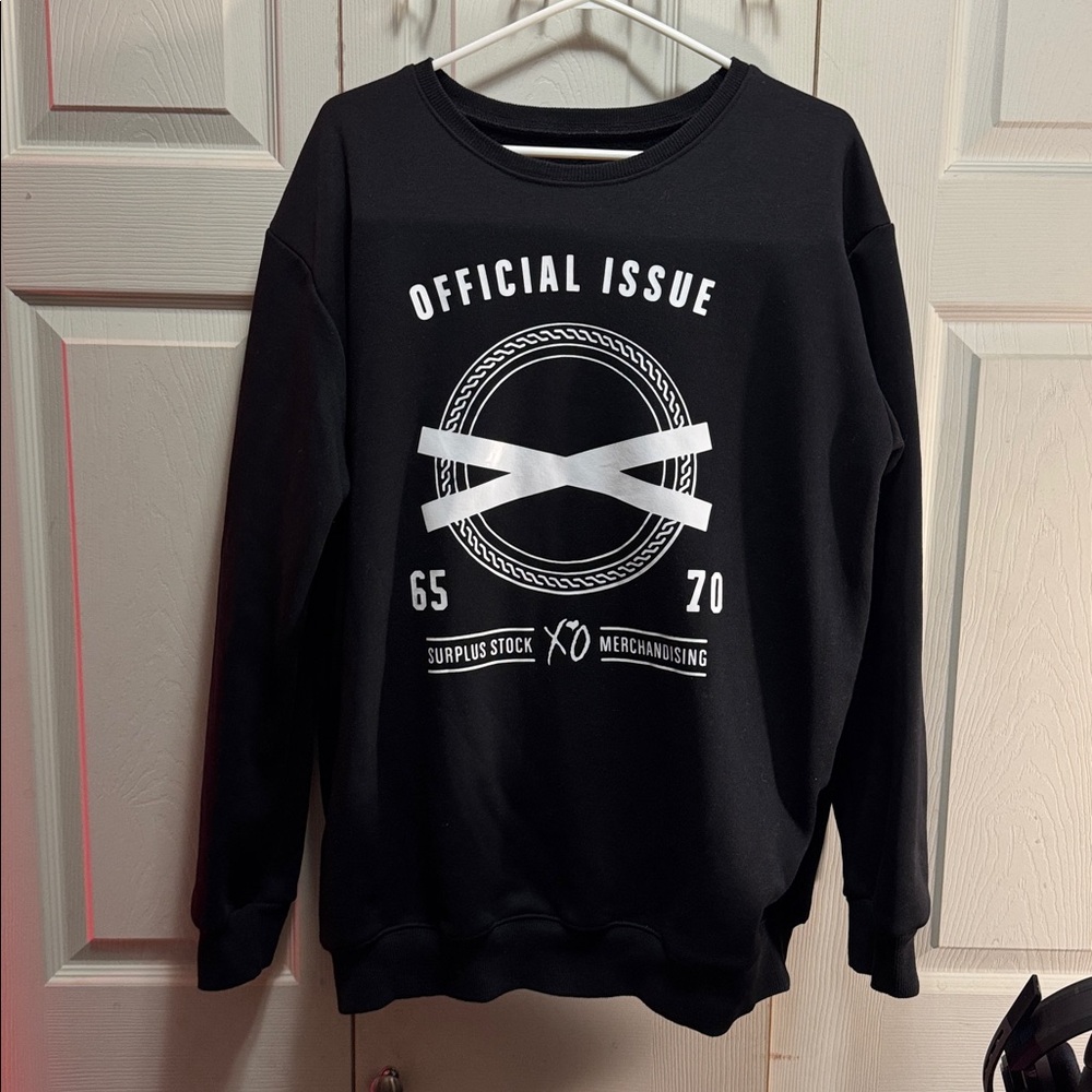 Black XO Graphic the weeknd Sweatshirt